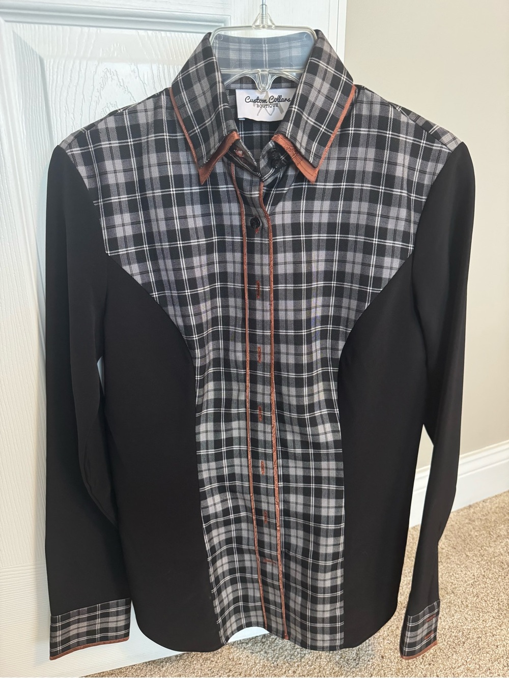 Custom Collars Womens western show shirt 34